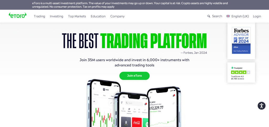 eToro Best Ai Trading Platform