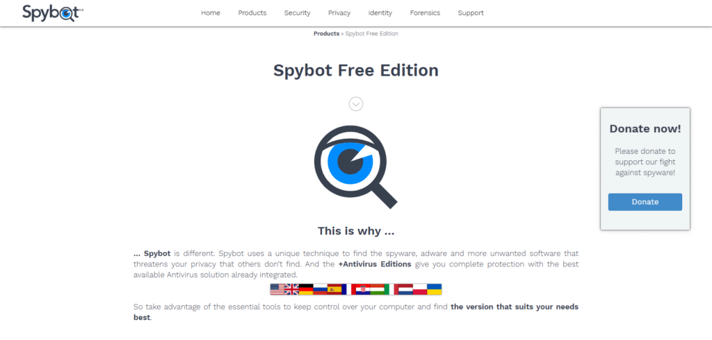 Spybot Search & Destroy  Best Software For Clearing Malware