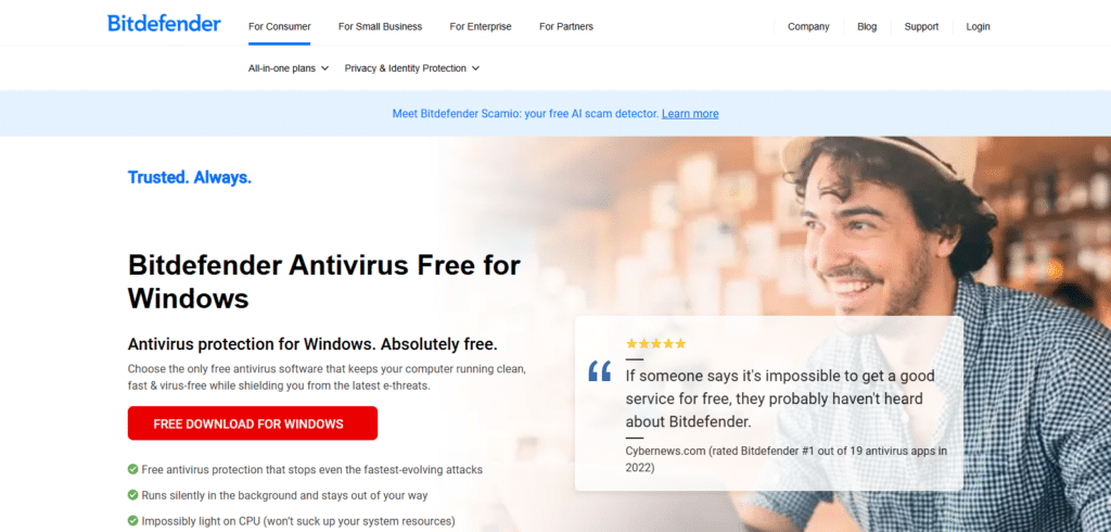 Bitdefender Antivirus  Best Software For Clearing Malware