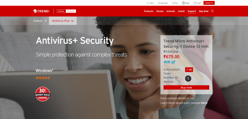 Trend Micro AntiVirus+ Security  Best Software For Clearing Malware