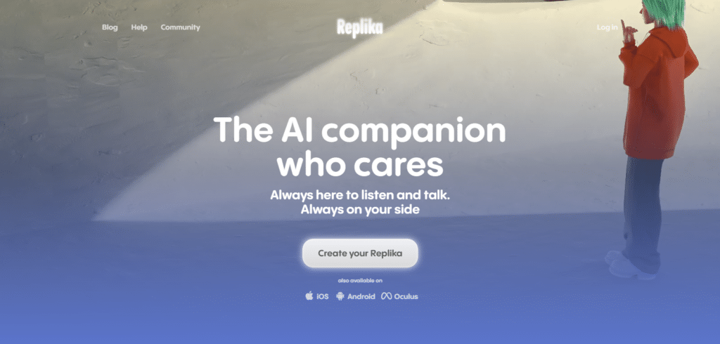 Replika Best Ai Chatbot In USA