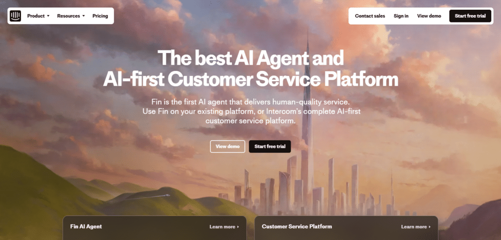 Intercom Best Ai Chatbot In USA