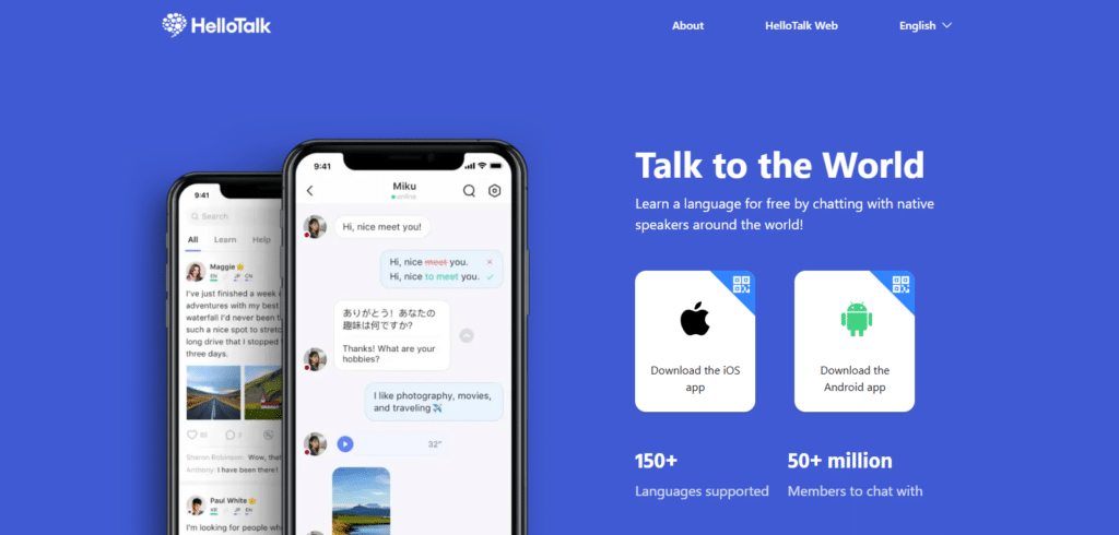 HelloTalk best AI language learning apps in 2025