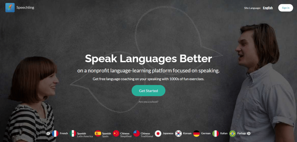 Speechling best AI language learning apps in 2025