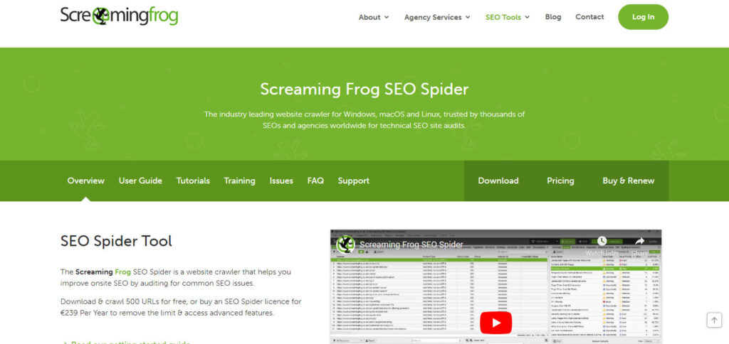 Screaming Frog SEO Spider