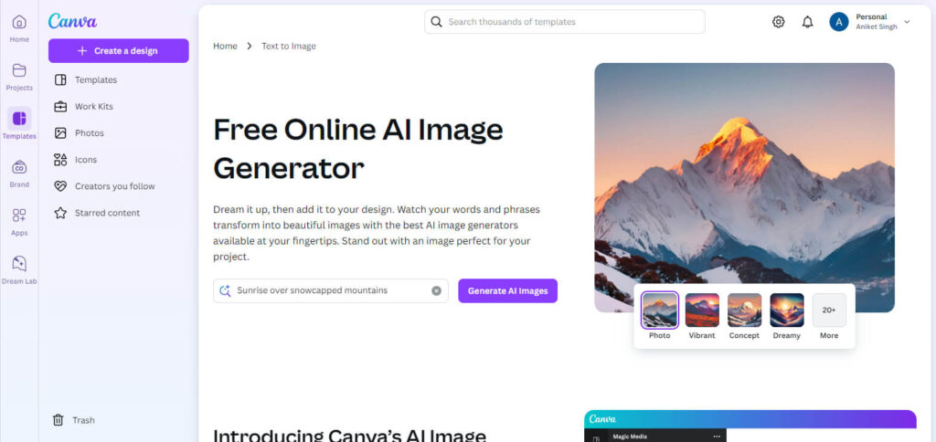 Canva AI